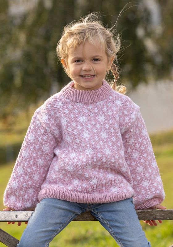 Loen genser rosa