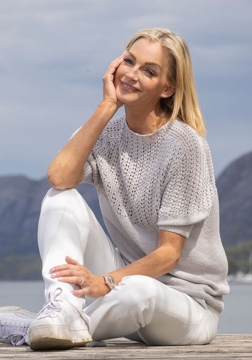 Perle topp lys grå
