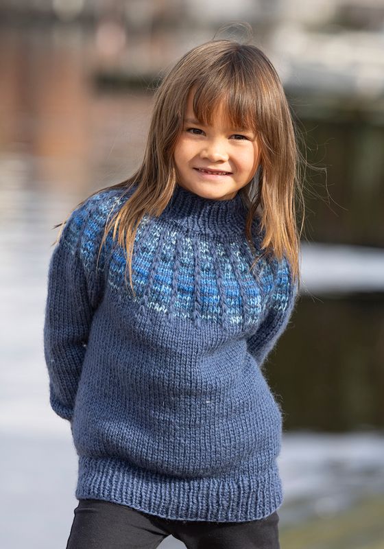 Varde genser jeansblå