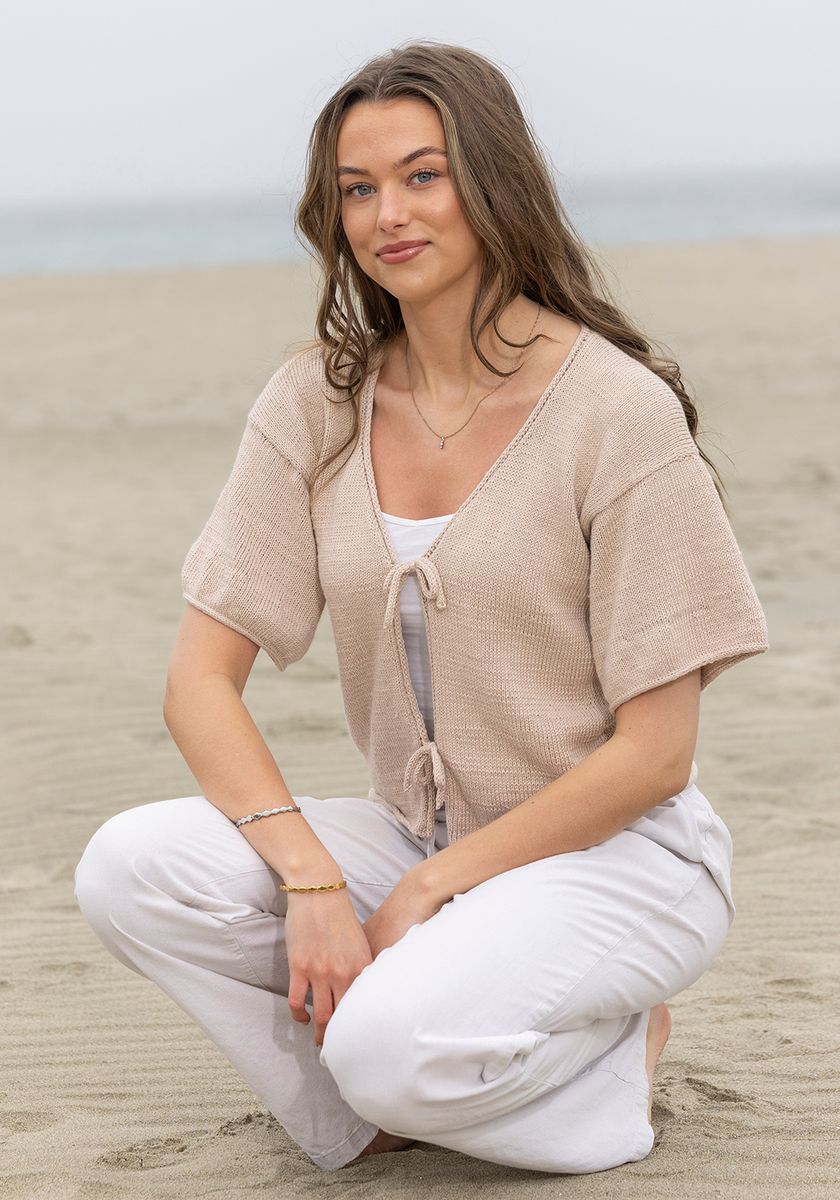 Silke jakke beige- Oppskrift