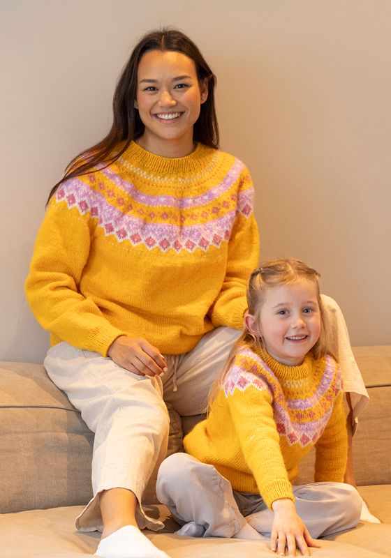 Fjellbris genser gul